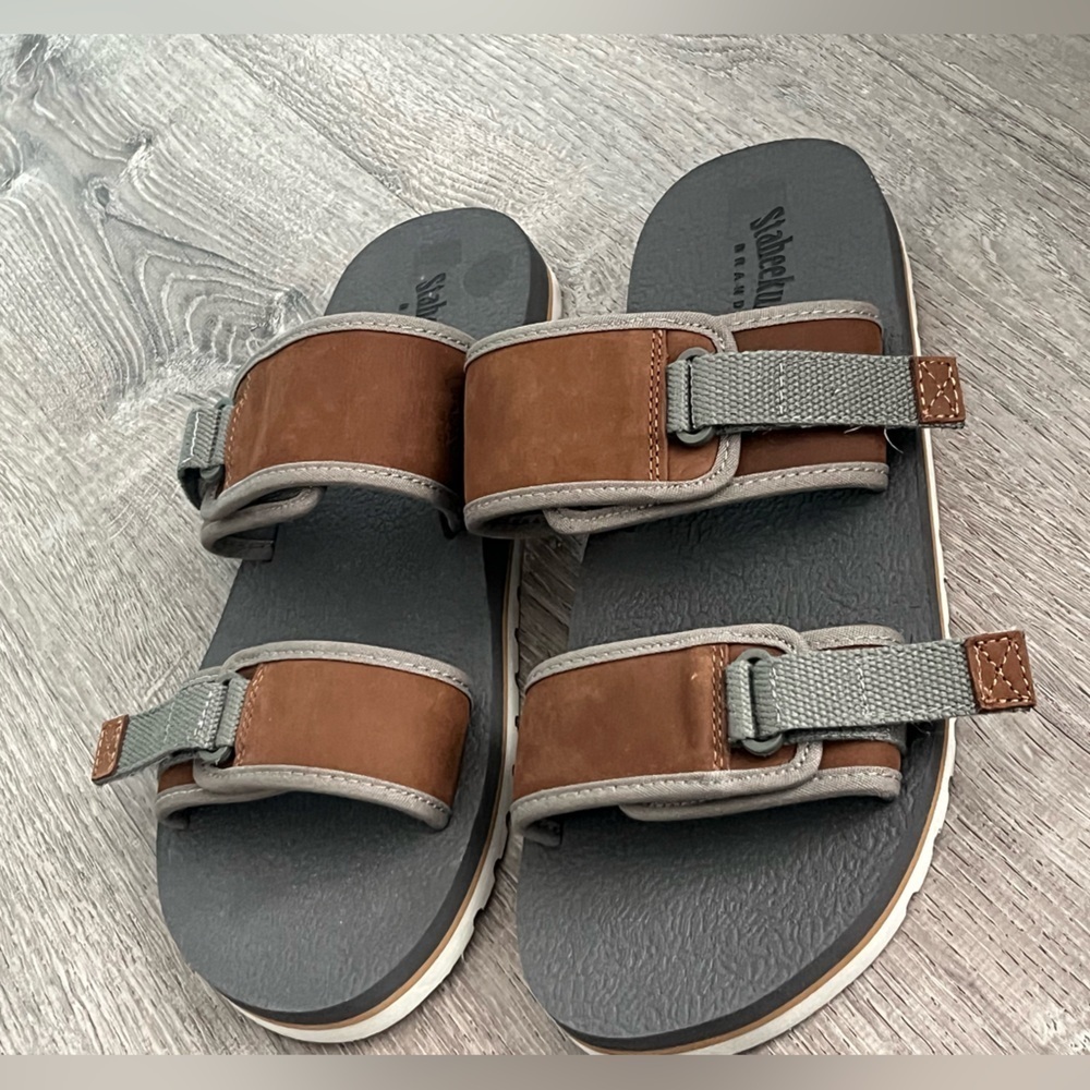 Staheekum men’s size 13 Brown leather and Gray Sandals